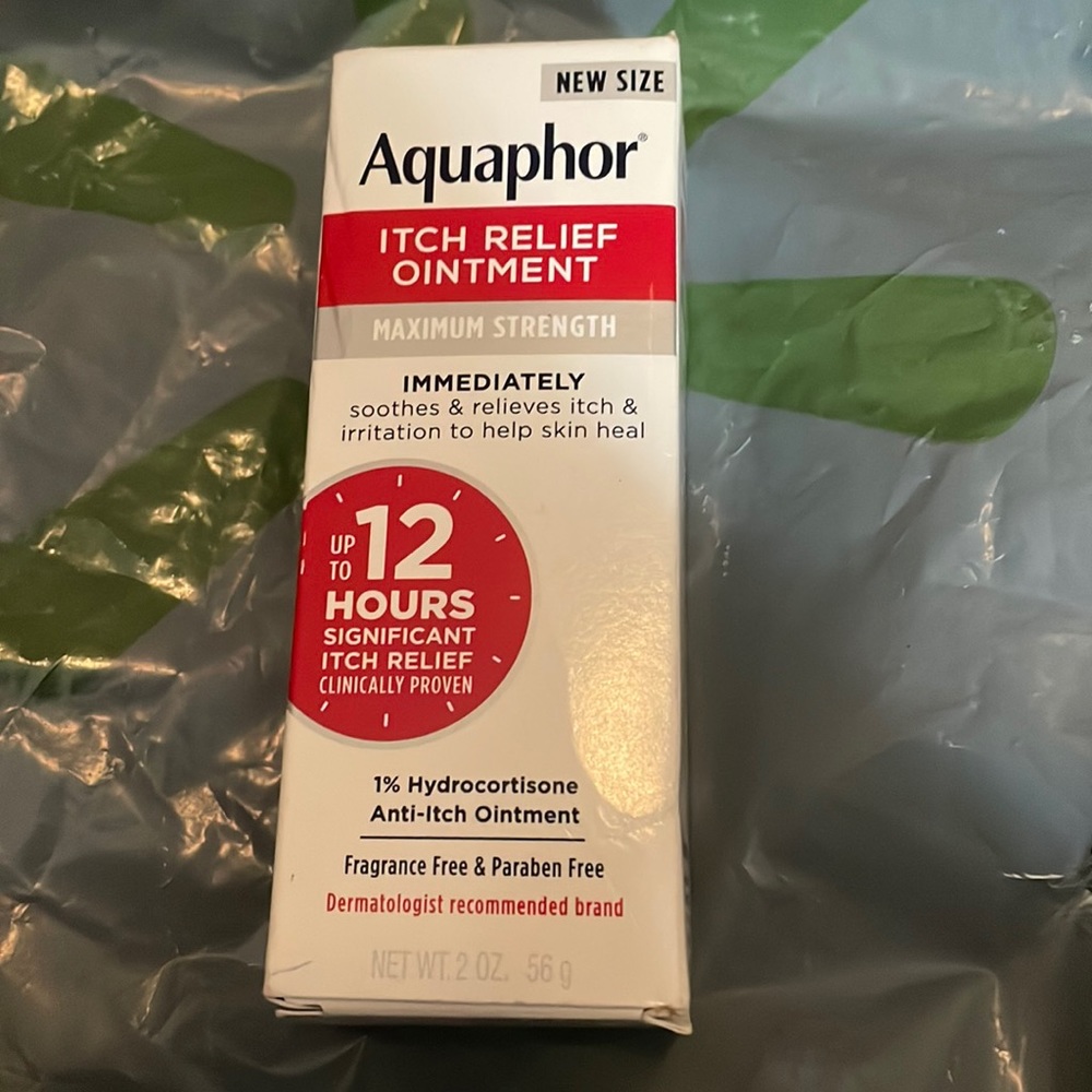 Aquaphor itch relief ointment